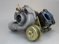 Turbolader mit Wastegate-Aktuator. Anzeichen für einen turbolader undicht symptome sind Leistungsverlust und ungewöhnliche Geräusche.