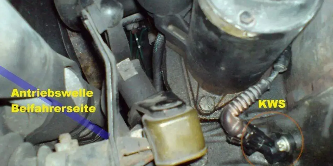 Kurbelwellensensor (KWS) defekt symptome? Hier ist der KWS, der die Drehzahl des Motors misst. Ein defekter KWS kann zu Startschwierigkeiten führen.