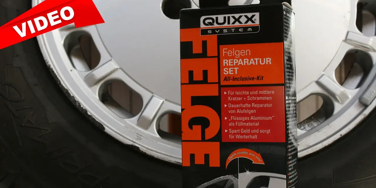 Reparatur-Set für alufelgen selber reparieren. Mit dem QUIXX Felgen Reparatur Set werden Kratzer und Schrammen dauerhaft behoben.