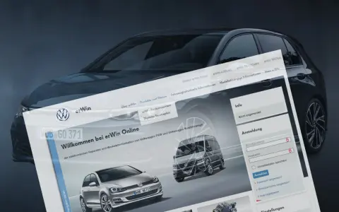 Digitale Servicepläne für VW-Fahrzeuge auf der erWin Online-Plattform.