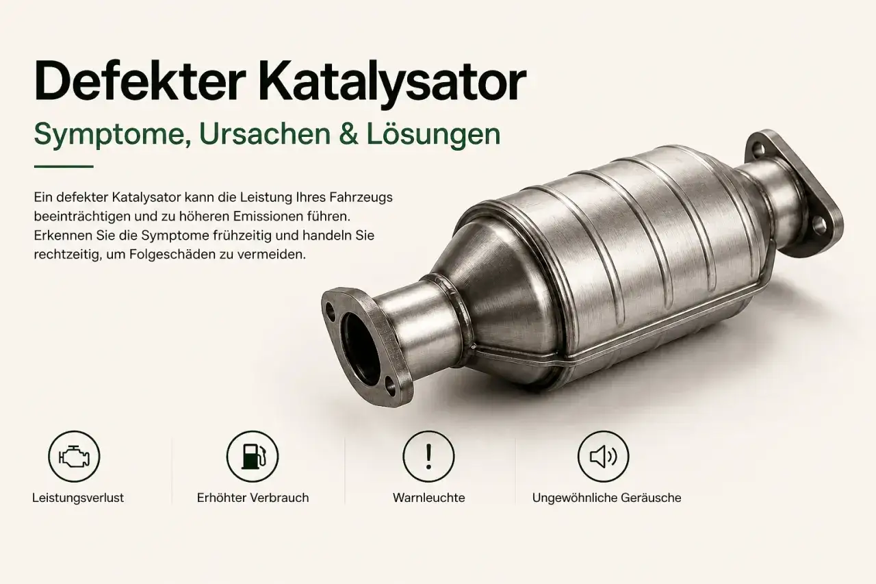 Ein kaputter Katalysator am Auto verursacht Leistungsverlust, erh&ouml;hten Verbrauch und Warnleuchten.