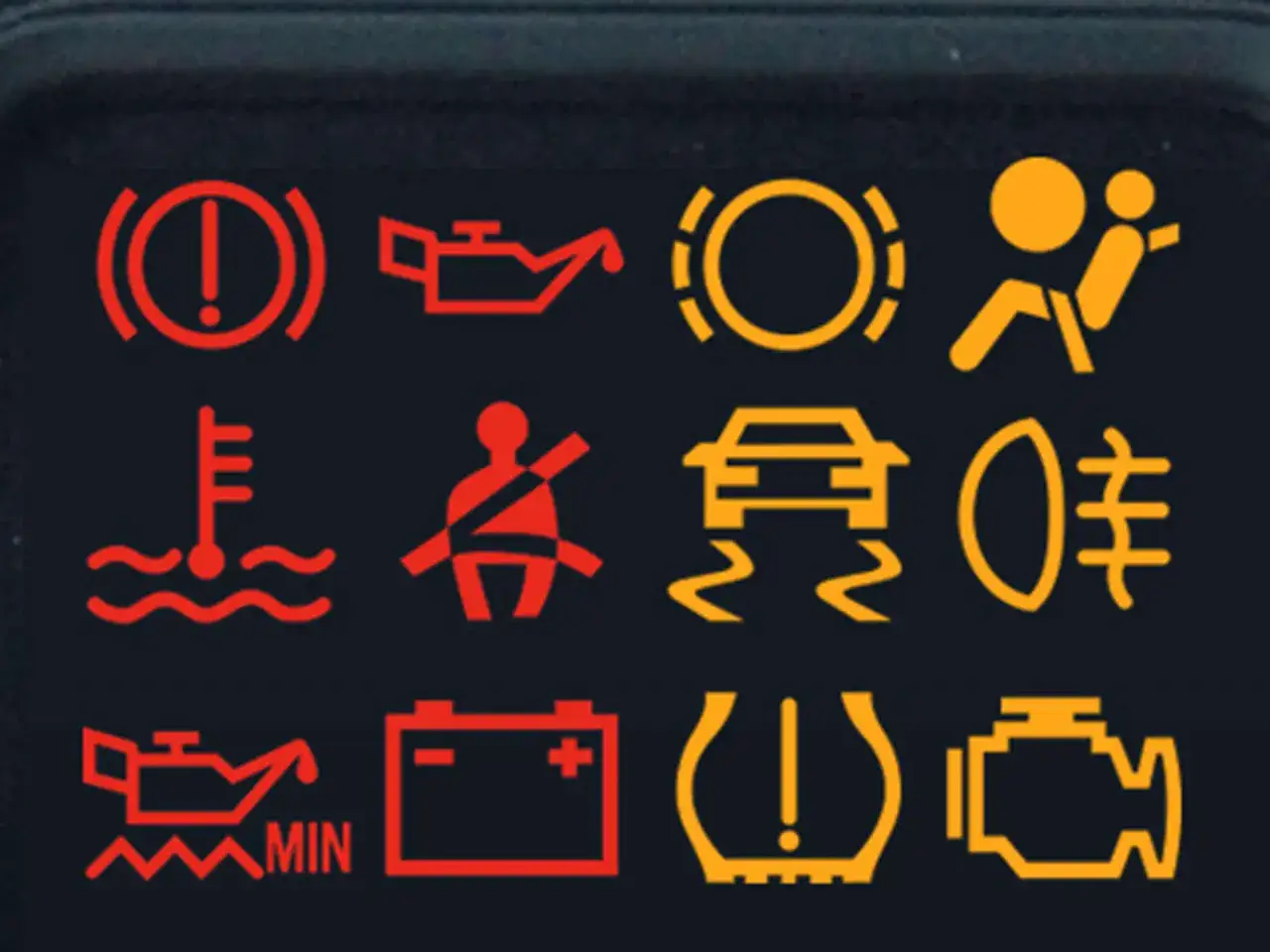 Warnleuchten im Auto: Bremsen, Öl, Airbag, Temperatur, Gurt, ESP, Licht, Motor. Ein Blick auf das Armaturenbrett verrät, ob alles in Ordnung ist.